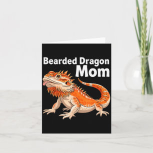 Cool Bearded Dragon Art For Women Girls Bearded Dr Card