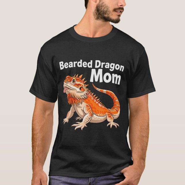 Cool Bearded Dragon Art For Women Girls Bearded Dr T-Shirt (Front)