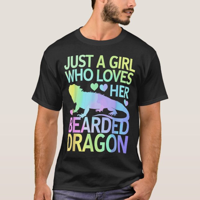 Cool Bearded Dragon Art For Women Girls Bearded Dr T-Shirt (Front)