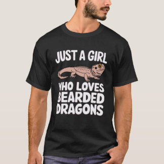 Cool Bearded Dragon Art for Women Girls Bearded Dr T-Shirt