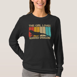 Cool Bearded Dragon For Girls Kids Reptile Lizard T-Shirt