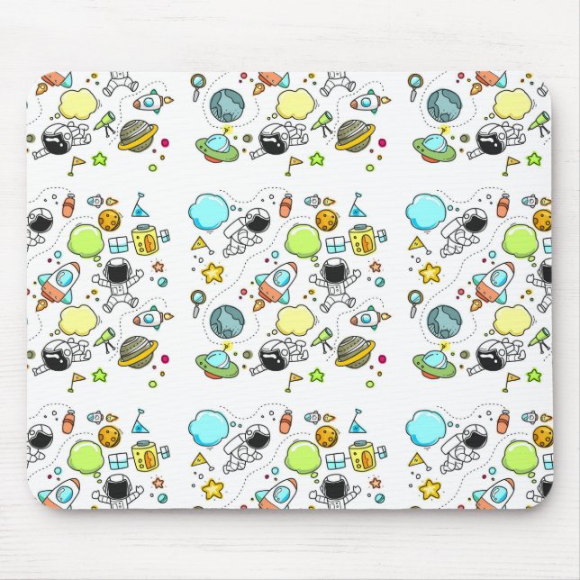 Cool beautiful space astronaut  mouse pad (Front)