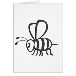 Cool Bee Black Outline Logo Tattoo Shirt