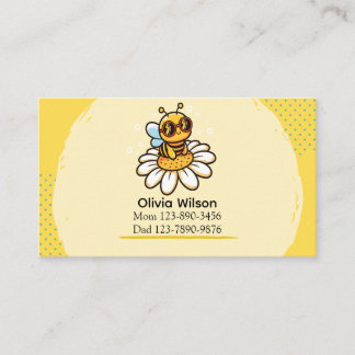 Cool Bee on a Daisy Business Card