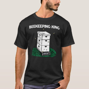 Cool Beekeeping For Men Dad Honeybee Honeycomb T-Shirt