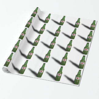 Cool Beer Bottle Design Wrapping Paper