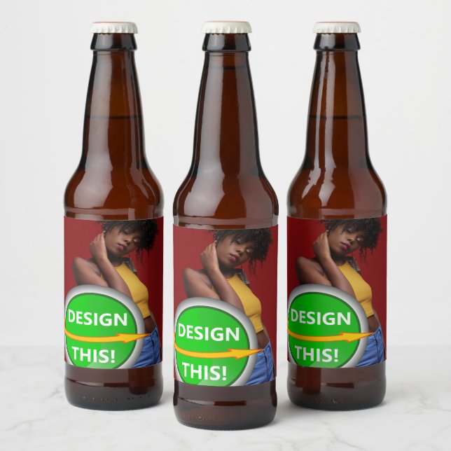 COOL! Beer Bottle Labels (4" x 3.5") - Set of 6 (Bottles)