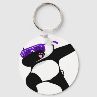 cool beer dabbing design key ring