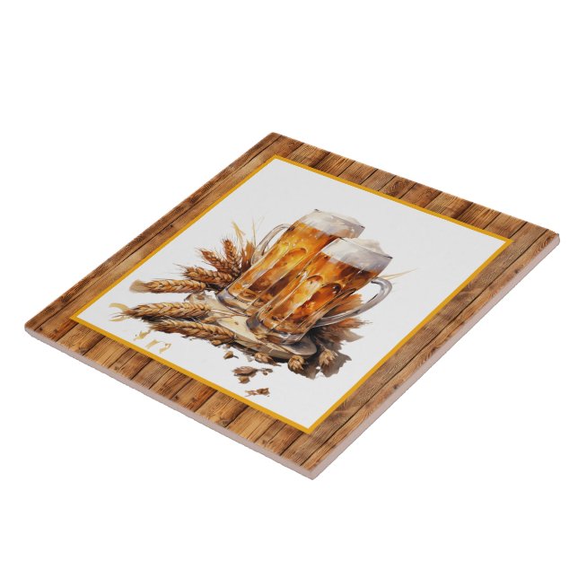 cool beer lovers home business  ceramic tile (Side)