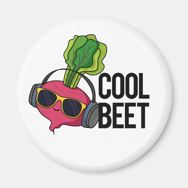 Cool Beet Funny Veggie Pun  Magnet (Front)