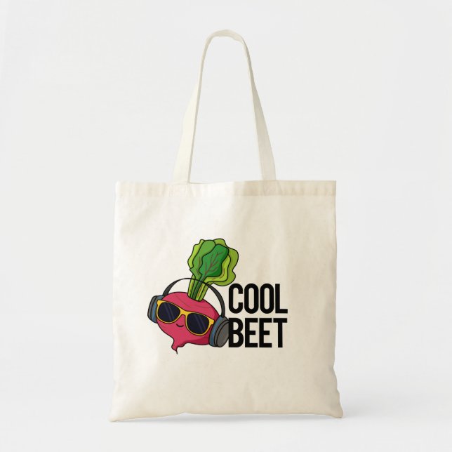 Cool Beet Funny Veggie Pun  Tote Bag (Front)