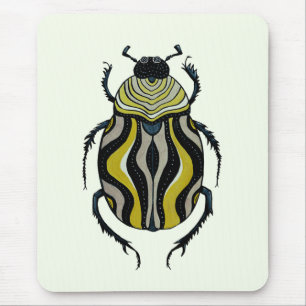 Cool Beetle Bug Art Insect Lover Mouse Pad
