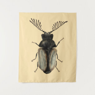 Cool beetle insect lover entomology art tapestry
