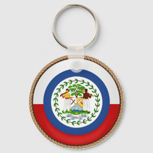 Cool Belise Flag Seal Key Ring