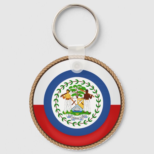 Cool Belise Flag Seal Key Ring (Front)