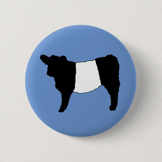 Cool Belted Galloway Cattle Rare Cow Beltie Steer 6 Cm Round Badge