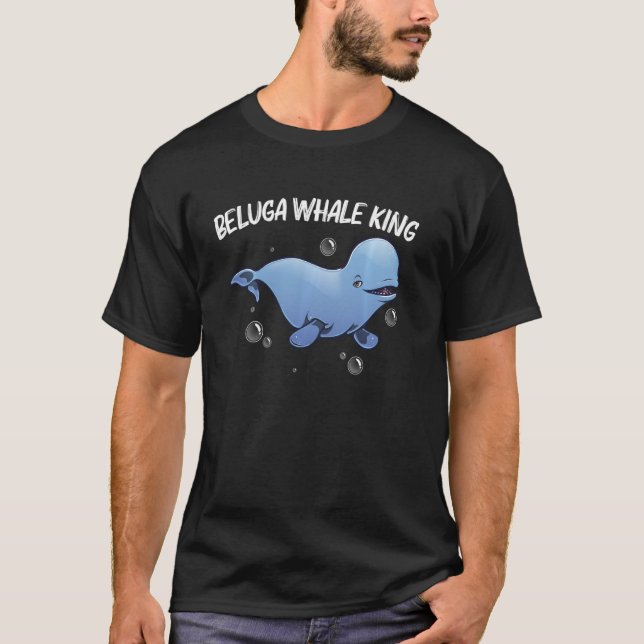Cool Beluga Whale For Men Dad Orca Whales Save The T-Shirt (Front)