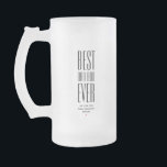 COOL BEST DAD BOD EVER Funny Father's Day Frosted Glass Beer Mug<br><div class="desc">Show the world how much you love and appreciate the best dad ever with this customisable design.  Give your dad a unique and hilarious present on Father's Day by customising the text with your own personalised "BEST DAD BOD EVER" messages and the names of his children.</div>
