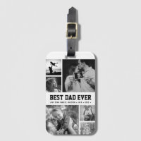 Cool Best Dad Ever Black and White Photo Collage