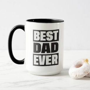 Cool best Dad ever word art Mug