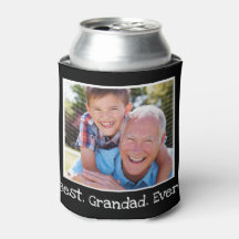 Cool Best Grandad Ever Photo Personalized Black