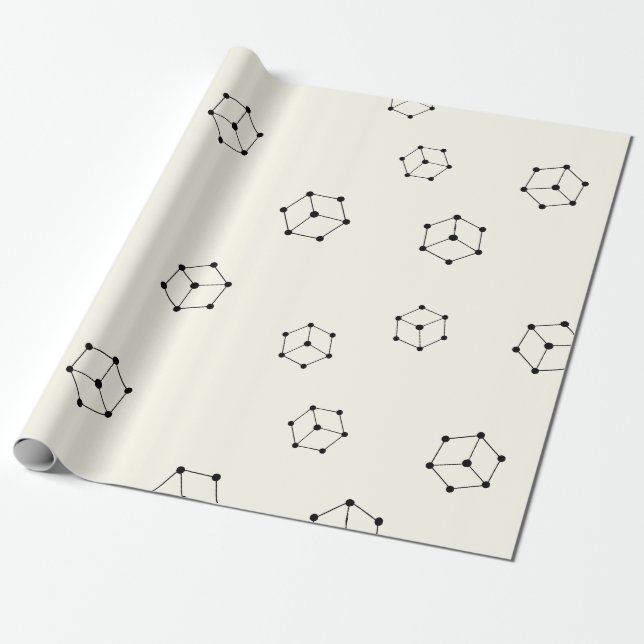 Cool Bibox Cryptocurrency Coin Sign Pattern Wrapping Paper (Unrolled)