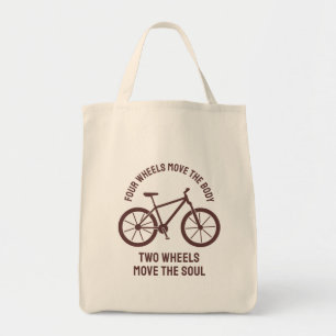 Cool bicycle Design - Tow Wheels Move The Soul Tote Bag