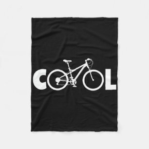 Cool Bicycle Mountain Biking Fleece Blanket