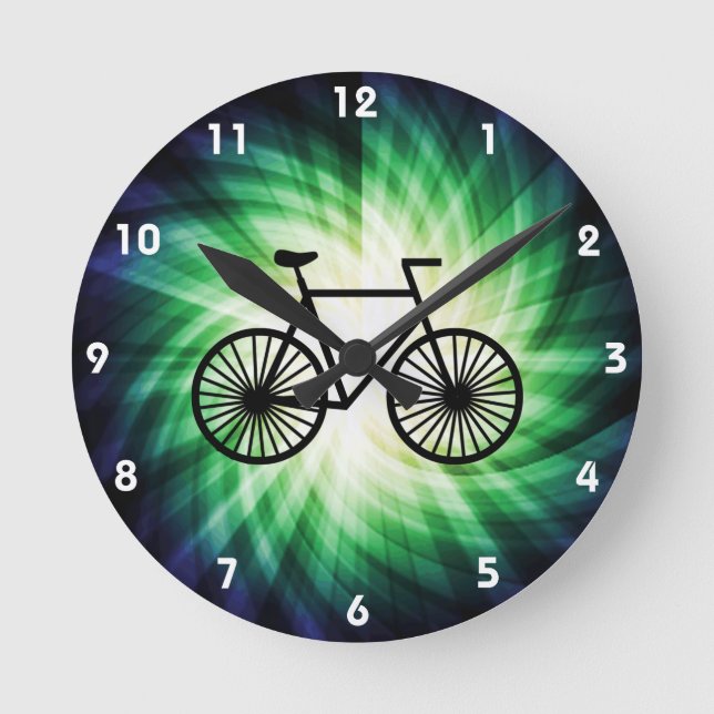 Cool Bicycle Round Clock (Front)