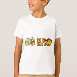 Cool Big Bro Shirt - Basketball Theme
