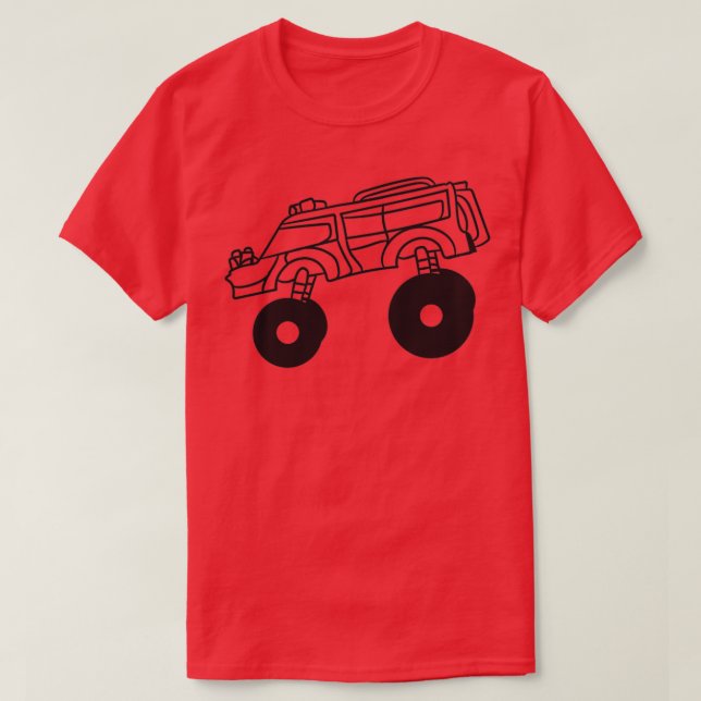 cool big fast monster truck T-Shirt (Design Front)