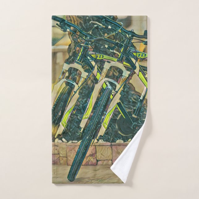 Cool bike artwork hand towel (Hand Towel)