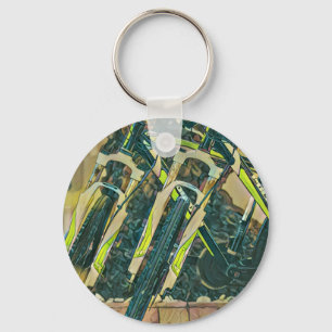 Cool bike artwork key ring
