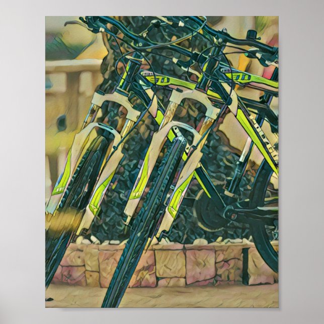 Cool bike artwork poster (Front)
