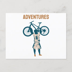 Cool Biker - Adventures Postcard