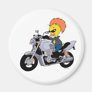 Cool biker magnet