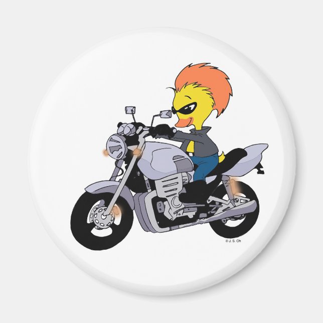 Cool biker magnet (Front)