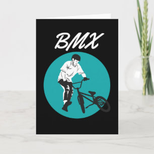 Cool Biker Retro BMX Style Card