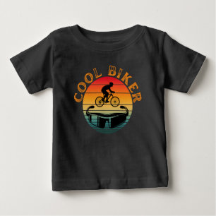 Cool Biker Sunset Sunglasses Baby T-Shirt