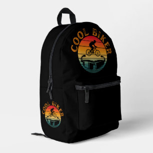 Cool Biker Sunset Sunglasses Printed Backpack