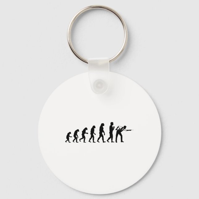 Cool Billiards Evolution Funny Cue Ll Stick Player Key Ring (Front)