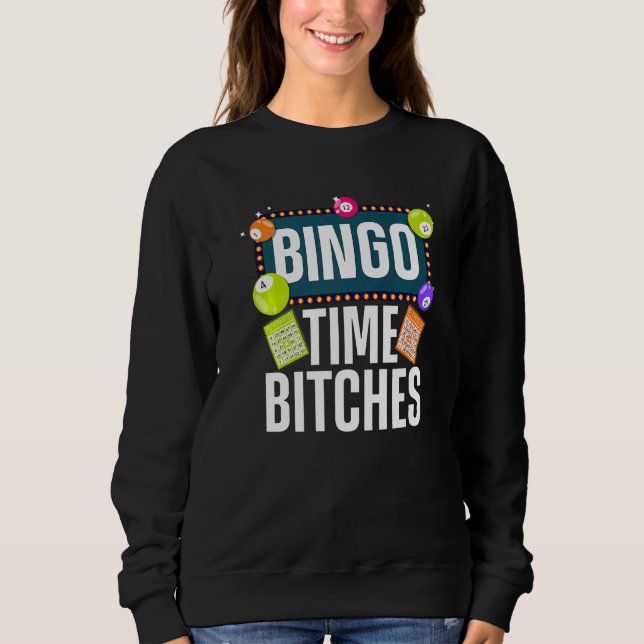 Cool Bingo For Men Women Bingo Player Card Game Sweatshirt (Front)