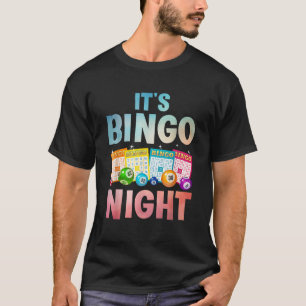 Cool Bingo Night Art for Men Women Bingo Lover Bin T-Shirt