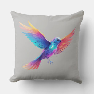 cool bird graphic design cushion