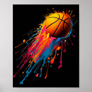 Cool Birthday Colourful Tie Dye Colour Paint Splas Poster