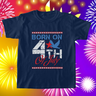cool Birthday July 4th unisex T-Shirt