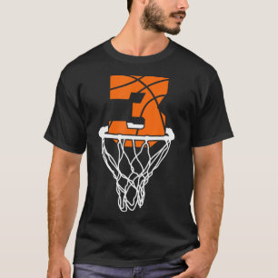 Cool Birthday Number Three Basketball Gift Shirt B