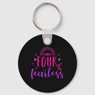 Cool Birthday Quotes Party Kids I 4 And Fearless Key Ring