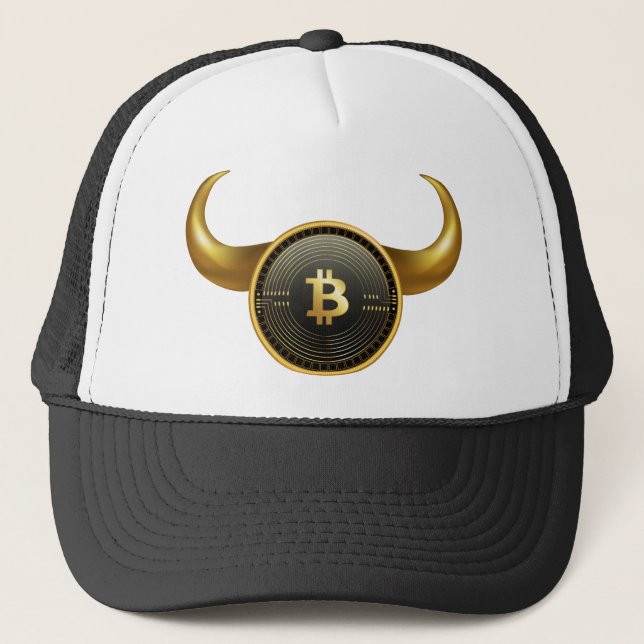 Cool Bitcoin Bull Market Trucker Hat (Front)