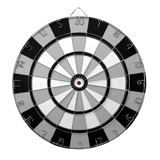 Cool Black and Grey Regulation Dart Board (Front)